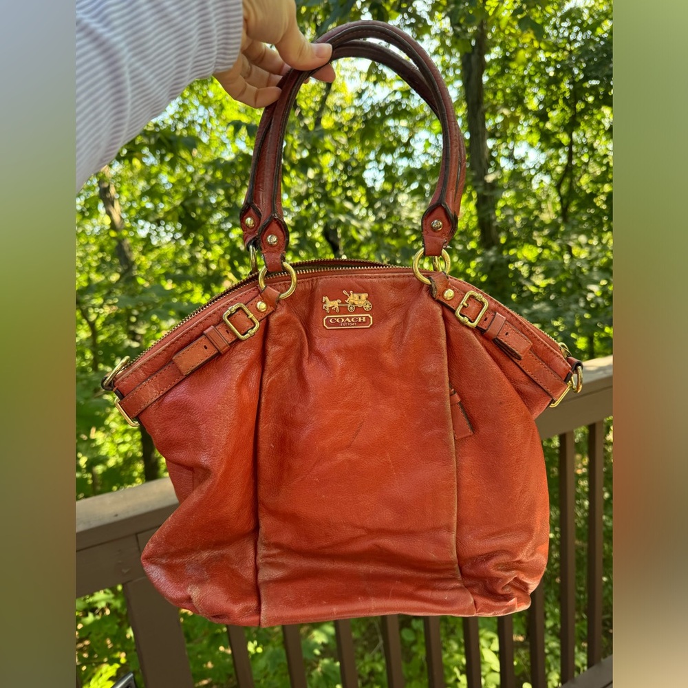 Coach Madison Lindsey Large Orange